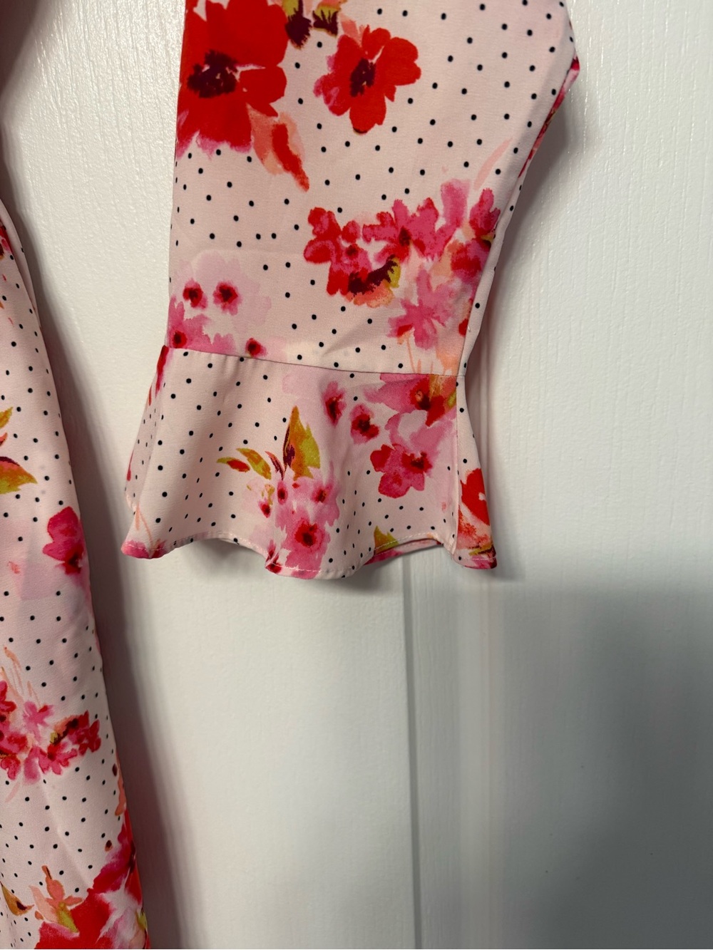 Oscar De La Renta Pink Label Floral Wrap Robe XS Cottagecore Pristine - Picture 5 of 15